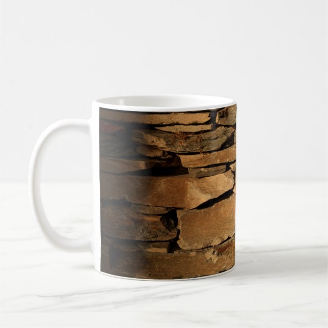 Caneca De Café Brown stone wall (Esquerda)