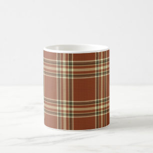Caneca De Café Brown Tartan Mug