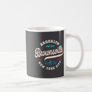 Caneca De Café Brownsville Brooklyn Nova York Retrô Vintage Grap