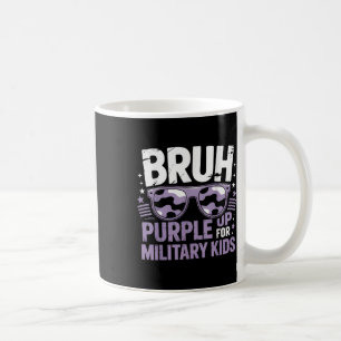 Caneca De Café Bruce Roxo Para Crianças Militares Filho Militar M