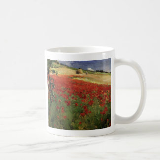 Caneca De Café BRUCE, vermelho da papoila das papoilas de William