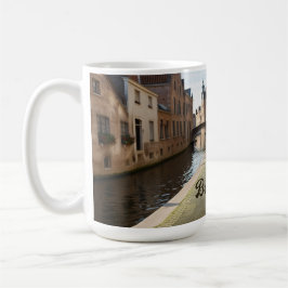 Caneca De Café Bruges Belgium Sketch Medieval |