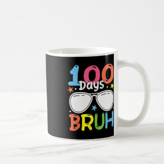 Caneca De Café Bruh 100 Dias De Meninos Escolares 100º Dia Da Esc