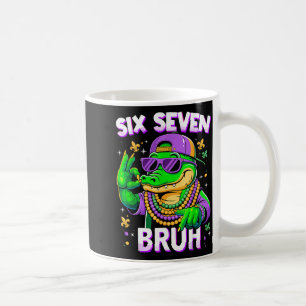Caneca De Café Bruh 67 carnaval jacaré seis sete 6 7 meninos