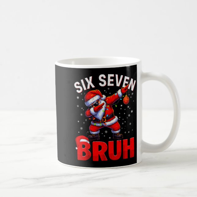 Caneca De Café Bruh 67 Santa Dançando Meme Divertido Seis Sete Na (Direita)
