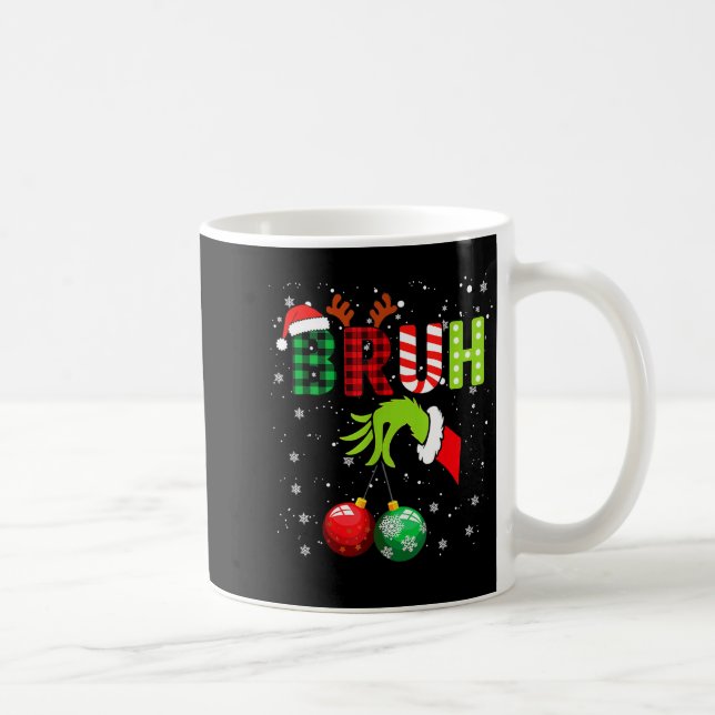 Caneca De Café Bruh 67 Six Seven 6 7 Meme Christmas Funny Gen Alp (Direita)