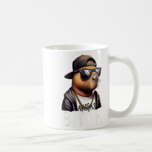 Caneca De Café Bruh Capybara Sungles Boys Mens Funny Capybara Lov