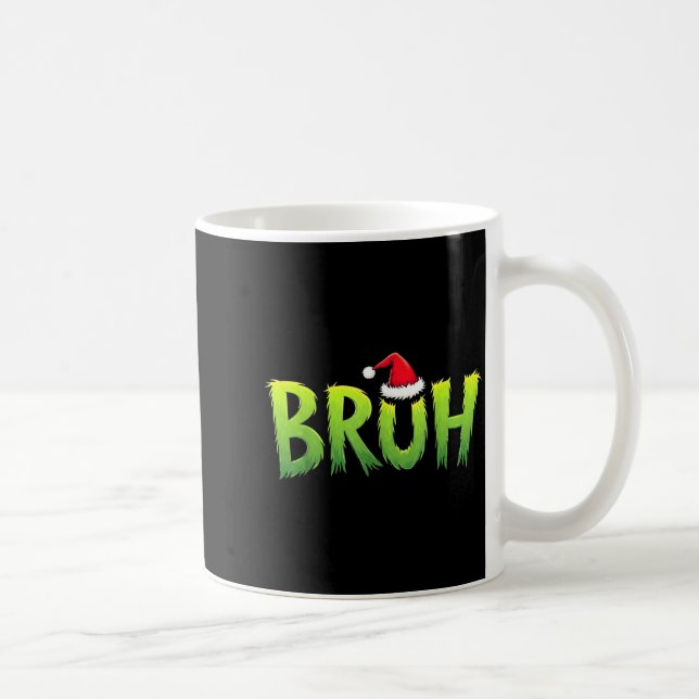 Caneca De Café Bruh Christmas Kids Teens Boys Funny Christmas Hum (Direita)