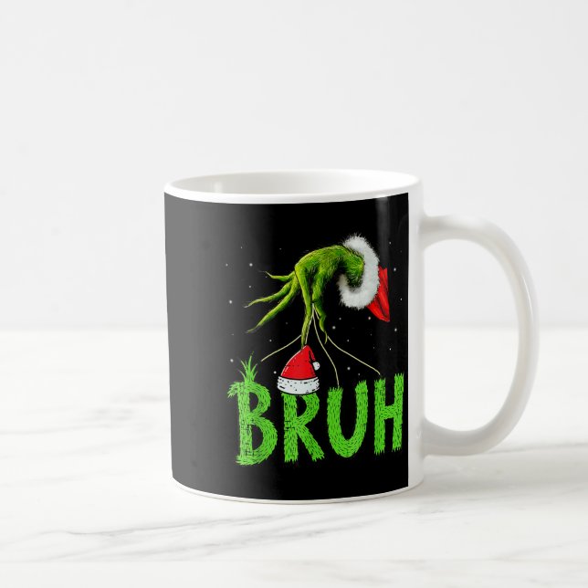 Caneca De Café Bruh Christmas Kids Teens Boys Funny Christmas Hum (Direita)