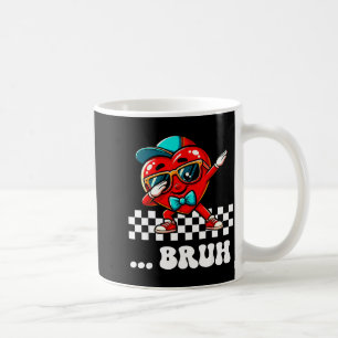 Caneca De Café Bruh Dabbing Coração Meme Piada Engraçada Irmão Cr