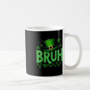 Caneca De Café Bruh Dabbing Trevo de Shamrock Dia de São Patrício