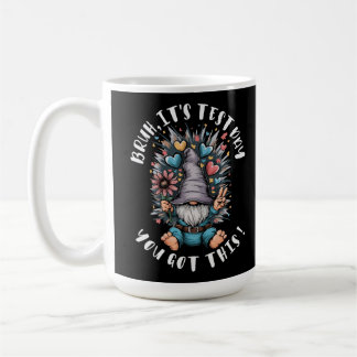 Caneca De Café Bruh é dia de prova você consegue piada de motivaç