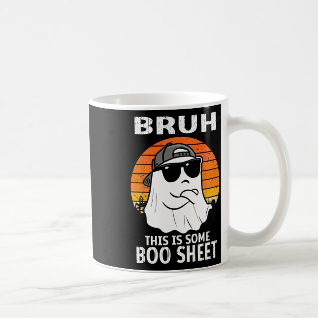 Caneca De Café Bruh, Este É Um Homem De Cavalo De Fantasmas. (Direita)