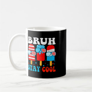 Caneca De Café Bruh Fique Legal 4 de Julho Picolé Meninos Homens