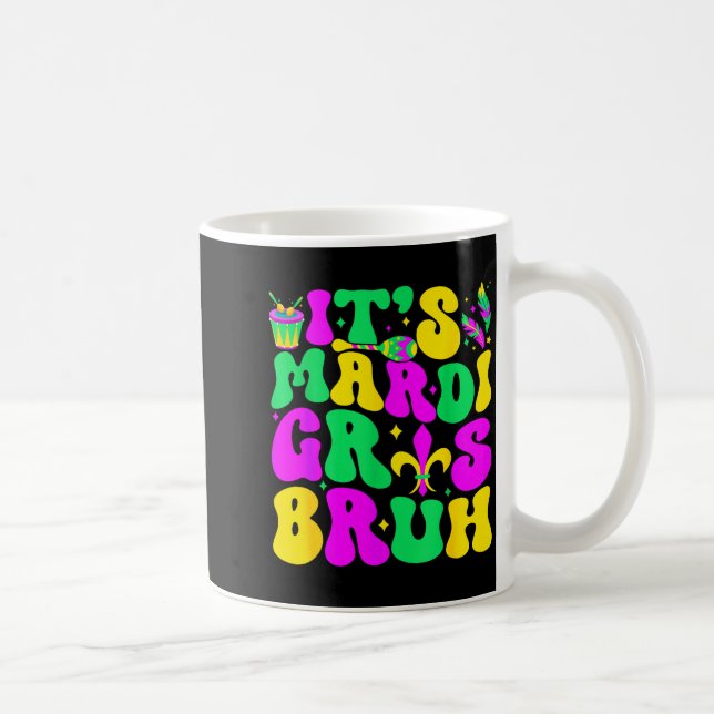 Caneca De Café Bruh Mardi Gras Teens Boys Kids Mardi Gras _1  (Direita)