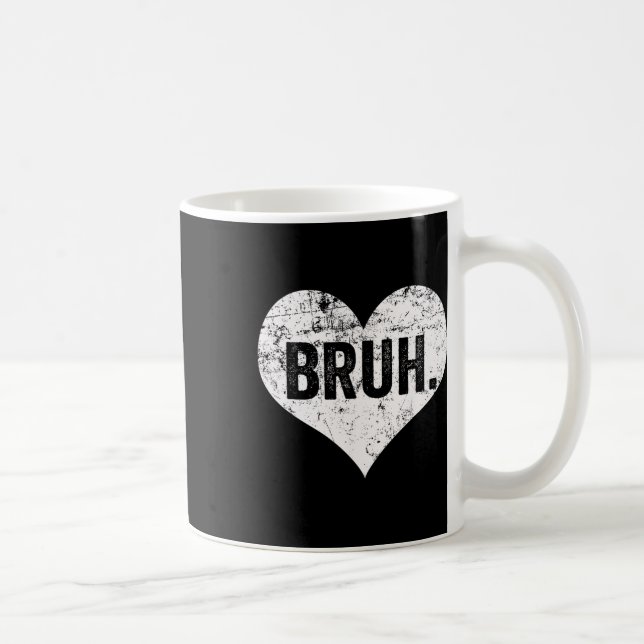 Caneca De Café Bruh Meme Engraçado Dizendo Bro Saudando Jovens Va (Direita)