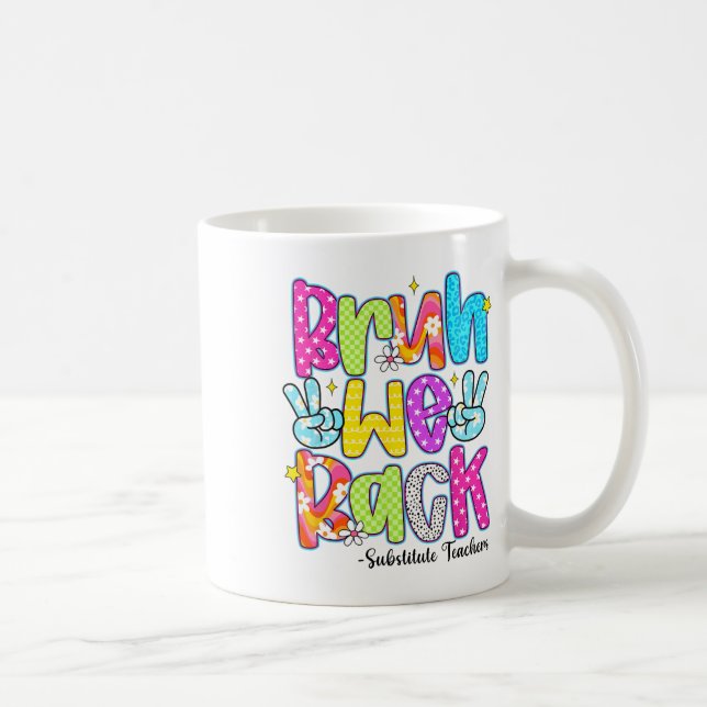 Caneca De Café Bruh Nós Voltamos Professores Substitutos Leopardo (Direita)