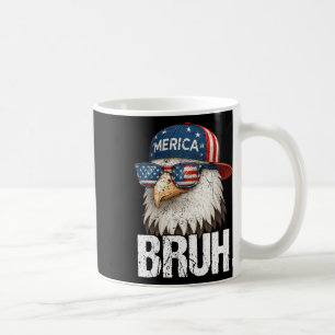 Caneca De Café Bruh Quatro 4 de Julho Águia Patriota Americano M