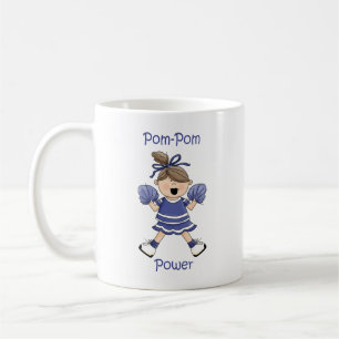 Caneca De Café Brunet do poder do Pom-Pom