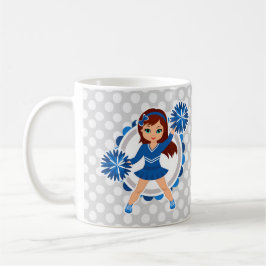 Caneca De Café Brunette Cheerleader Azul - Alegre