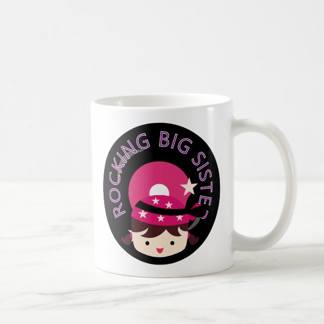 Caneca De Café Brunette Rocking Big Sister (Direita)