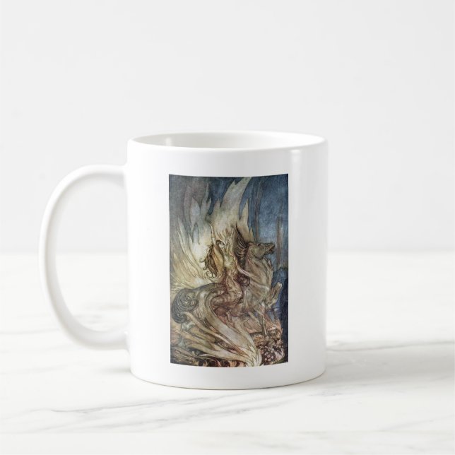 Caneca De Café Brünnhilde e a pira funerária de Siegfried (Esquerda)