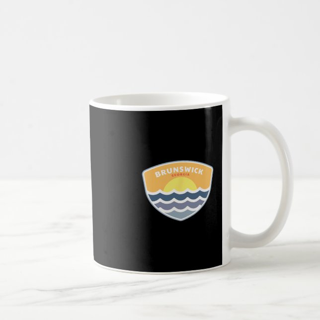Caneca De Café Brunswick Georgia Beach Ga Sunset Vacation Souveni (Direita)