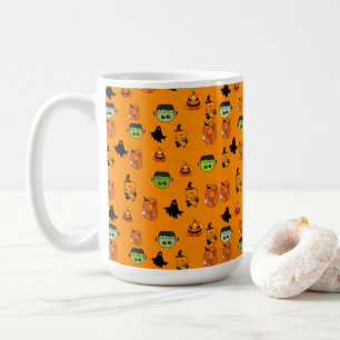 Caneca De Café Bruxa Assustadora de Halloween, Casa Assombrada, L