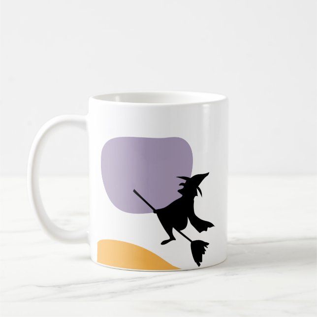 Caneca De Café Bruxa Assustadora do Halloween (Esquerda)