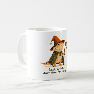 Caneca De Café Bruxa Básica Aqui Só Pelo Doce Dragão Barbudo