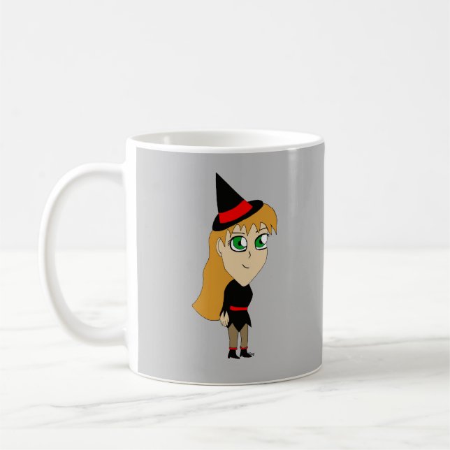 Caneca De Café bruxa chibi   (Esquerda)