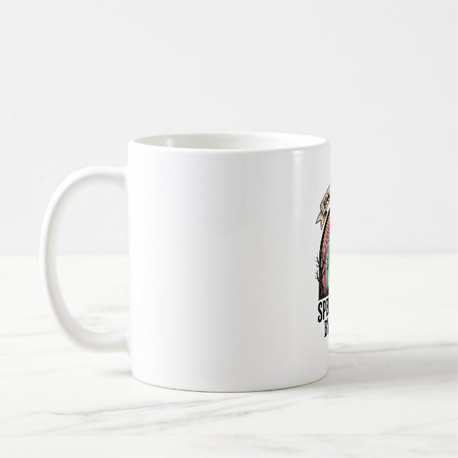 Caneca De Café Bruxa Contadora Design Retro de Contabilidade de H (Esquerda)