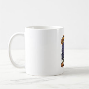 Caneca De Café Bruxa Cozinha Pun_1 do Halloween da Vassoura Quebr