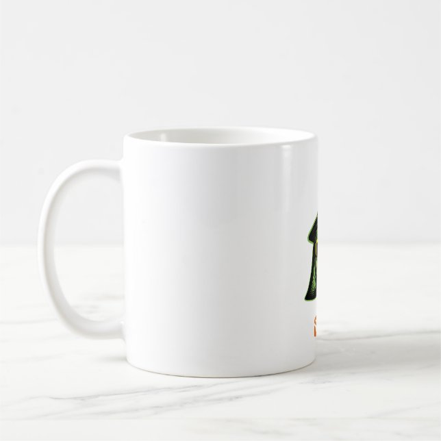 Caneca De Café Bruxa de Halloween (Esquerda)