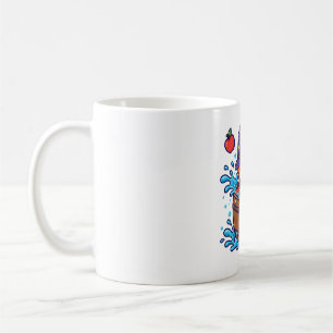 Caneca De Café Bruxa de Maçã Mordendo Arte de Jogo de Halloween F
