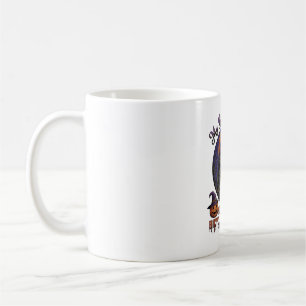 Caneca De Café Bruxa de Mensageiro de Bicicleta Quebrada Broom Ha