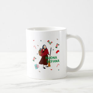 Caneca De Café bruxa de natal buona Befana