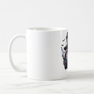 Caneca De Café Bruxa Escura e Morcego