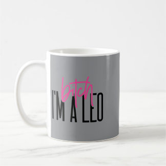 Caneca De Café Bruxa Eu Sou Um Leão - Slogan Divertido de Horósco