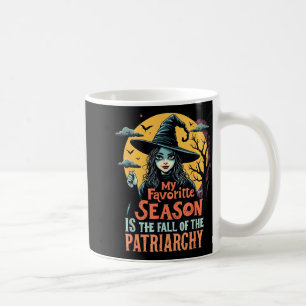 Caneca De Café Bruxa Feminista Divertida Temporada Favorita Liber