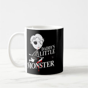 Caneca De Café Bruxa Garota Gato Preto Zangado Monstro do Papai