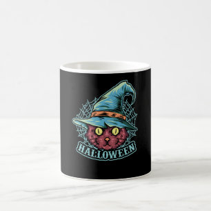 Caneca De Café Bruxa Gata Negra