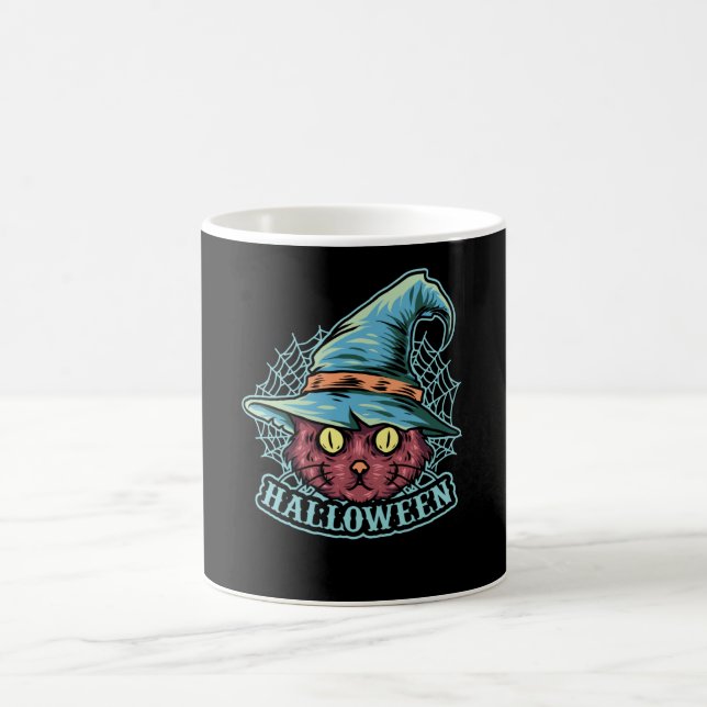Caneca De Café Bruxa Gata Negra (Centro)
