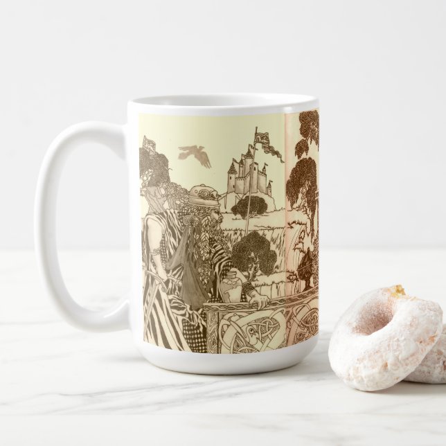 Caneca De Café bruxa guerreira (Com Donut)