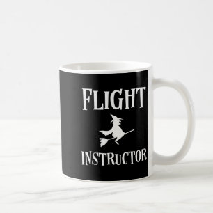 Caneca De Café Bruxa Instrutora de Voo Engraçada Halloween Engraç