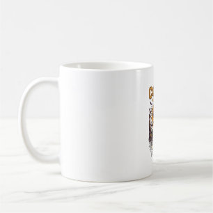Caneca De Café Bruxa Noite do Treinador Haloween Lua Voadora Aran