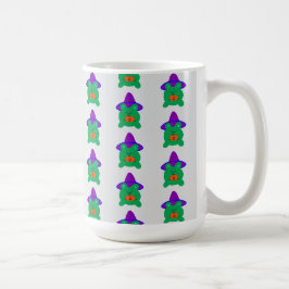 Caneca De Café Bruxa Sapo de Halloween