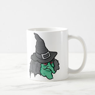 Caneca De Café Bruxa verde