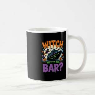 Caneca De Café Bruxa Way To The R Cruzeiro Divertido de Halloween