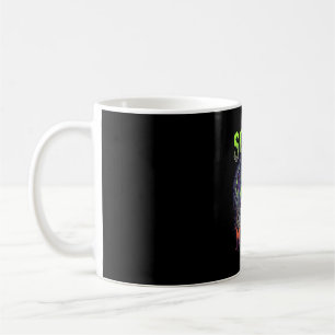 Caneca De Café Bruxas da Noite Assustadora Caverna de Morcego Neo